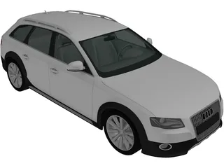 Audi A4 Allroad (2010) 3D Model preview