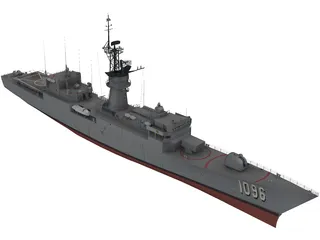 USS Knox 3D Model preview