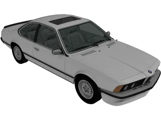 BMW 6-series 635CSi E24 (1978) 3D Model preview
