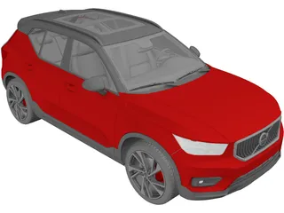 Volvo XC40 (2020) 3D Model preview