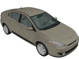 Renault Fluence (2010) 3D Model preview