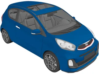 Kia Picanto Sport (2012) 3D Model preview
