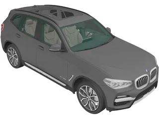 BMW X3 xLine [G01] (2018) 3D Model preview