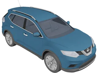 Nissan Rogue (2014) 3D Model preview