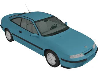 Opel Calibra (1990) 3D Model preview
