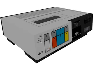 JVC HR-7100U VCR 3D Model preview