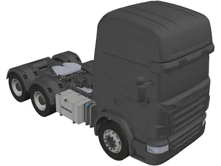 Scania 6x4 3D Model preview