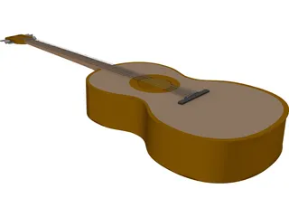 Guitar 3D Model preview