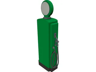 Gas Pump 3D Model preview