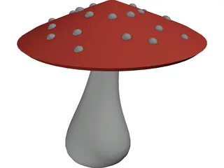 Magic Mushroom 3D Model preview