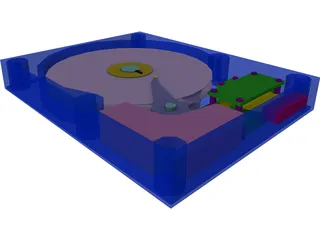 HDD 3.5 Inch 3D Model preview