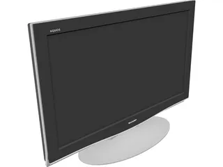 LCD Sharp Aquos 3D Model preview
