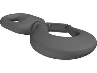 Crosby Shank Hook 3D Model preview