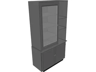 Cabinet Wall 3D Model preview