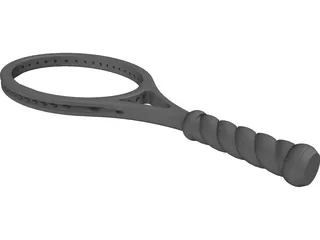 Tennis Racquet 3D Model preview
