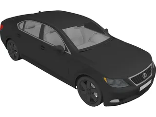 Lexus LS460 3D Model preview