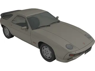 Porsche 928 S 3D Model preview