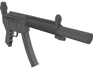 Heckler&Koch MP5SD 3D Model preview