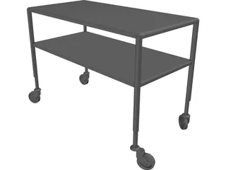 Trolley Hotel 3D Model preview