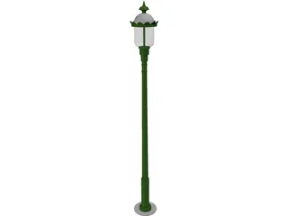 Classic Street Light 3D Model preview