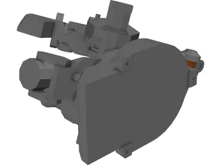 Six Axis Robot ABB4400_45 3D Model preview