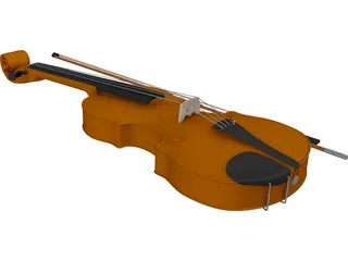 Violin 3D Model preview