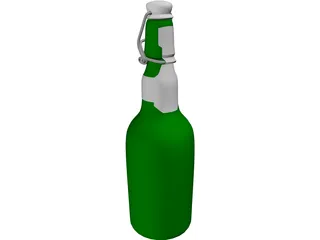 Grolsch Beer Bottle 3D Model preview