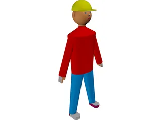 Working Man 3D Model preview