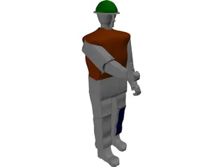 Working Man 3D Model preview
