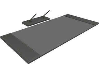 Desk Pad Set 3D Model preview