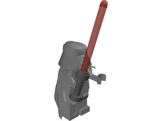 Lego Darth Vader 3D Model preview