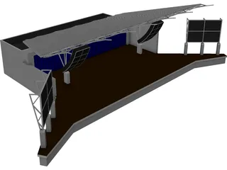 Stage Canopy 3D Model preview