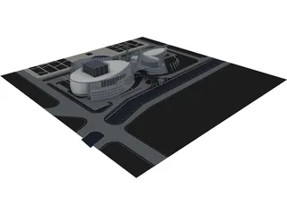Office Future Concept 3D Model preview
