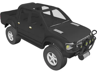 Toyota Hilux [Tuned] 3D Model preview