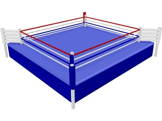 Boxing Ring 3D Model preview