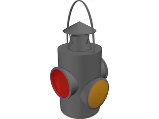Railroad Lantern 3D Model preview