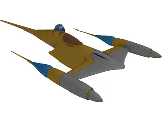 Star Wars Naboo N1 Starfighter 3D Model preview
