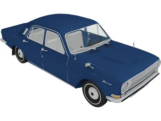 GAZ-24 Volga 3D Model preview