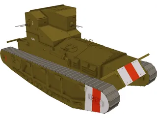 Whippet Tank 3D Model preview