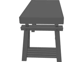 Desk IKEA 3D Model preview