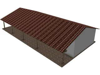 Old Southamerican Country House 3D Model preview