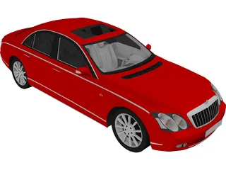 Maybach 57 3D Model preview