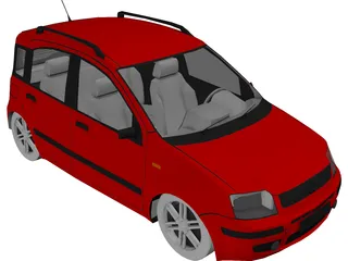 Fiat Panda (2005) 3D Model preview