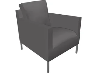 B&B Armchair 3D Model preview