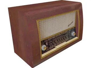 Old Radio 3D Model preview
