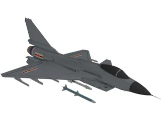 Chengdu J-10 3D Model preview