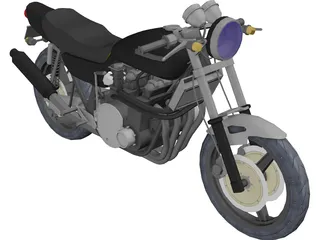 Kawasaki Z900 3D Model preview