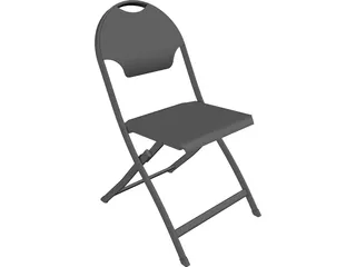 Folding Chair 3D Model preview