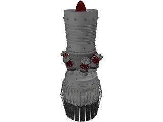 Jet Engine 3D Model preview