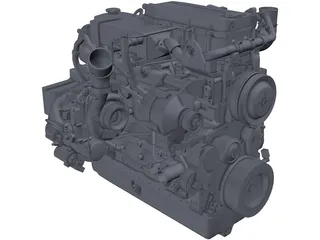 Cummins QSB 6.7 Engine 3D Model preview